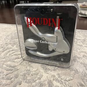 Houdini corkscrew and wine bottle opener set